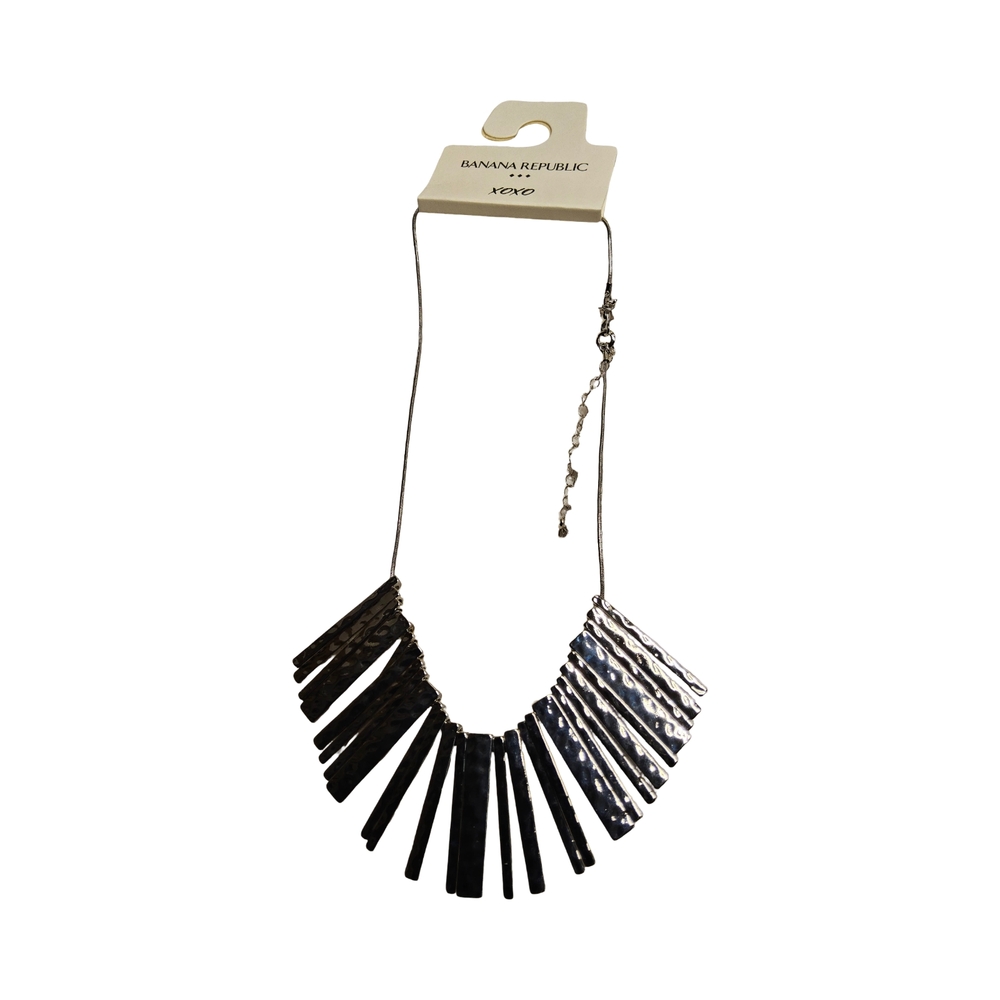 New Banana Republic Silver Tone Fashion Necklace - Picture 5 of 7